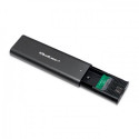 Qoltec 50312 storage drive enclosure SSD enclosure Black M.2