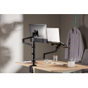 Gembird MA-DA-04 Adjustable desk mount with monitor arm and notebook tray, 17”-32”, up to 8 kg