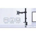 Gembird MA-D1-03 monitor mount / stand 81.3 cm (32") Black Desk