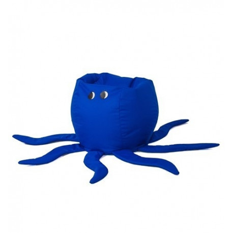 Octopus blue Sako bag pouffe L 80 x 80 cm