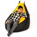 Sako bag pouffe Batman black-yellow XL 130 x 90 cm