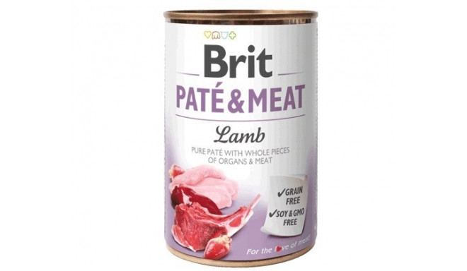 BRIT Paté & Meat with lamb - wet dog food - 400g