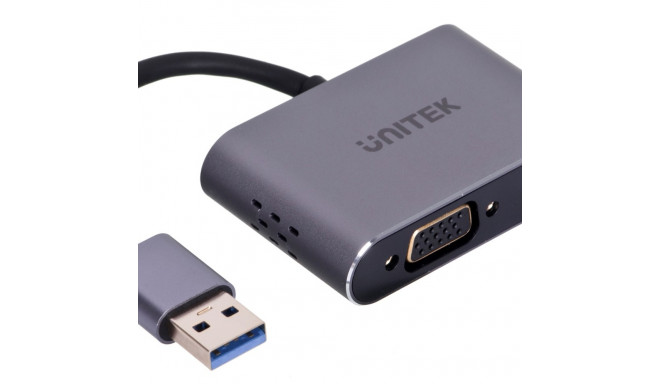 UNITEK ADAPTER USB-A - HDMI & VGA, FULL HD, M/F