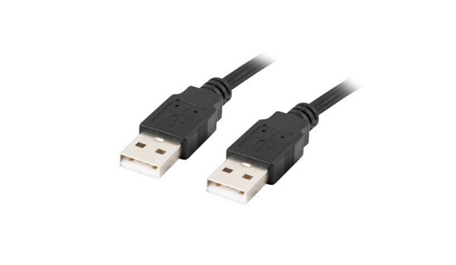 Lanberg CA-USBA-20CU-0018-BK USB kaabel 1.8m 2.0 USB A Must