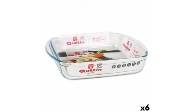 Trauks cepšanai Quttin 63081 1,6 L Stikls 25 x 21,9 x 5 cm (6 gb.)