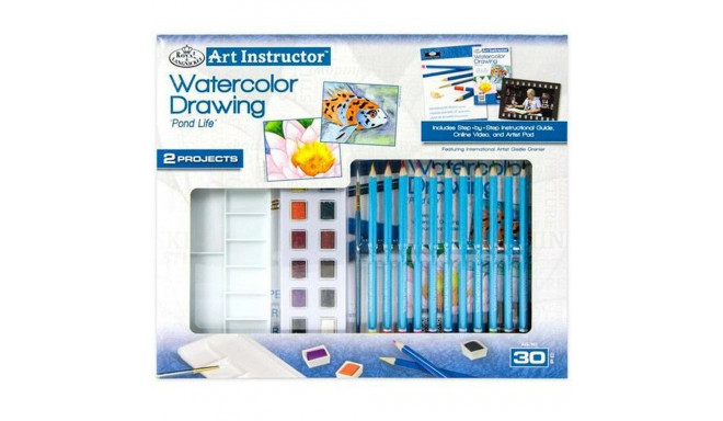 Akvarellvärvide komplekt Royal & Langnickel Art Instructor 30 Tükid, osad