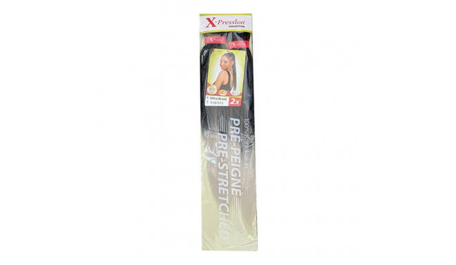 Hair extensions Pre-Peigne X-Pression Nº T1B/60S (1X2)