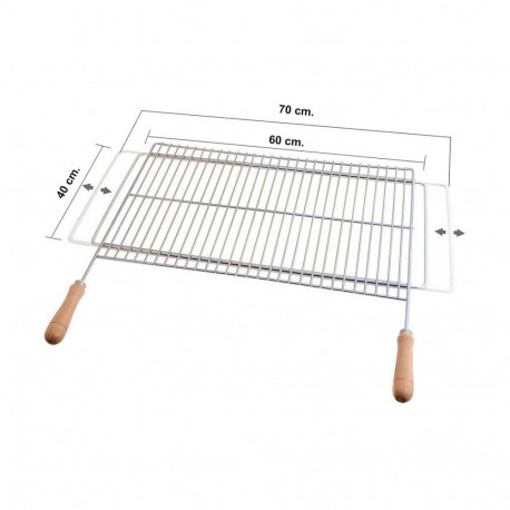 Grill Sauvic Tsinkkattega teras 60 x 40 cm
