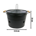 Kaasaskantav Barbeque-grill Ø 32 cm