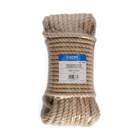 Braided rope EDM 87864 Natural Jute 15 m