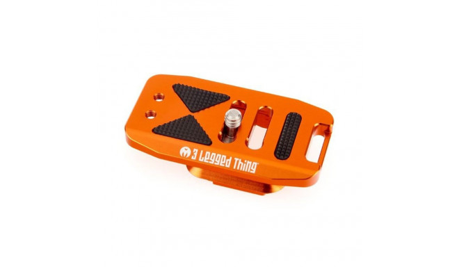 3 Legged Thing 70mm Base Plate with screen slope and strap connector. Compatible with PEAK DESIGN & 