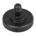 Caruba Adapterschroef 1/4"M 1/4"F met Metalen Grip Zwart