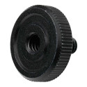 Caruba Adapterschroef 1/4"M 1/4"F met Metalen Grip Zwart
