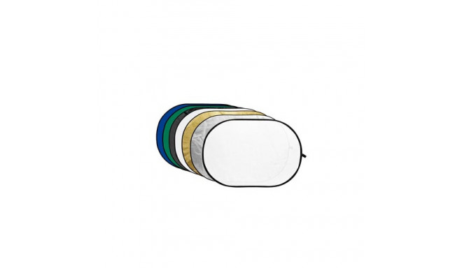 Godox 7 in 1 Goud, Zilver, Zwart, Wit, Transparant, Blauw, Groen Reflector disc 120x180cm