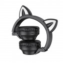 Borofone kõrvaklapid BO18 Cat Ear bluetooth mustad
