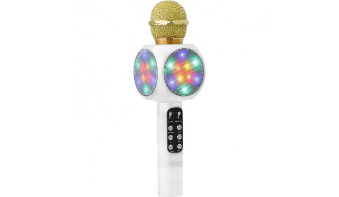 Goodbuy LED 360 karaoke microphone with speaker bluetooth | 5W | aux | voice modulator | USB | Micro