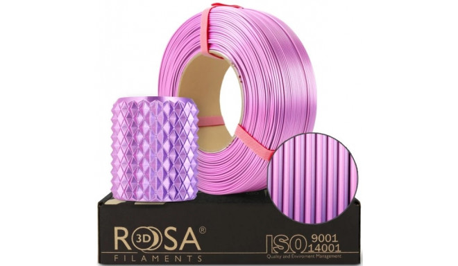 Filament PLA Silk pink dynamic 1.75mm 1kg refill Rosa3D