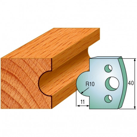 Profiilterad, paar HL 40x4 mm
