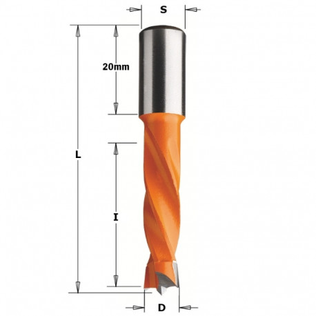 DOWEL DRILL HW S=10x20 D=11.1x30x57.5 LH