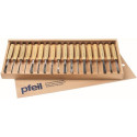 Wooden box for 18 pcs carving chisels