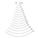 Stright carving chisel Pfeil 7/40