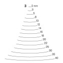 Stright carving chisel Pfeil 3/22