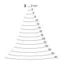 Stright carving chisel Pfeil 3/20