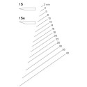 Stright carving chisel Pfeil 1s/25e