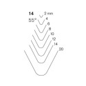 Stright carving chisel Pfeil 14/6