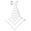 Stright carving chisel Pfeil 13/3