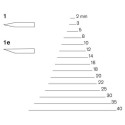 Stright carving chisel Pfeil 1/20