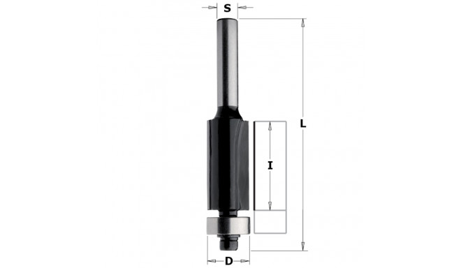 Flush trim router bits HW Z2 S=8 D=19x25.4x67 RH