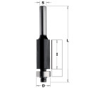 Flush trim router bits HW Z2 S=8 D=12.7x25.4x67 RH
