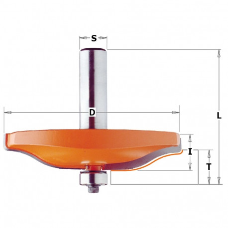 DOOR BIT W/BRNG HM S=8 D=47.65X9.5