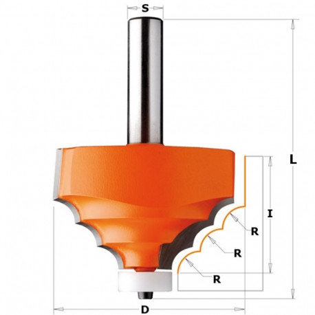 Tehiskivi serva dekoratiiv otsfrees HM S=12 D=66.7x41.3 R=7.93