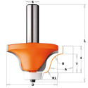 BEVEL CUTTER FOR CORIAN HW S=12 D=54 A=15° R=12.7-6.35