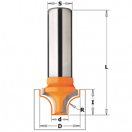 HW DECORATIVE OGEE BIT Z2 S=12 D=19X13 R=6,35