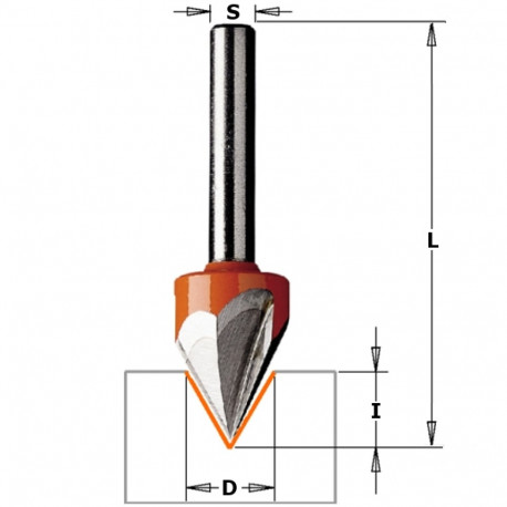 Graveerimise otsfrees Z3 HM S=8 D=12,7X11