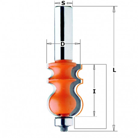 MOLDING BIT HW S=12 D=23,8X35
