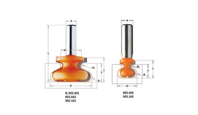 FINGER PULL BIT HW Z2 S=8 D=29x20x60 R2.3/R4.8 RH