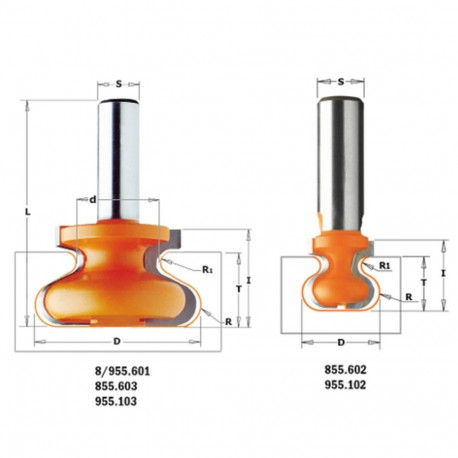 HW FINGER PULL ROUTER BIT S=8 D=19,05X19,05 Z=2