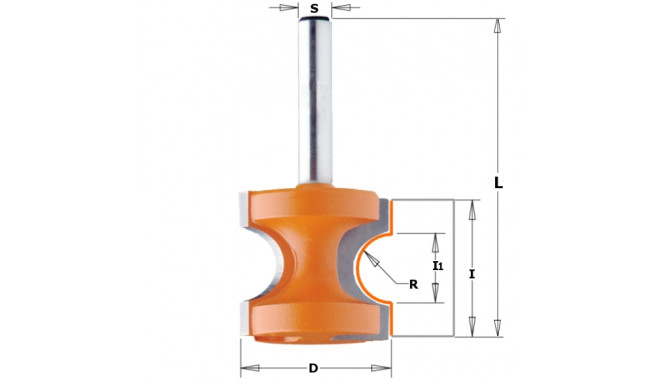 BULL NOSE BIT HW S=12 D=44,5X41
