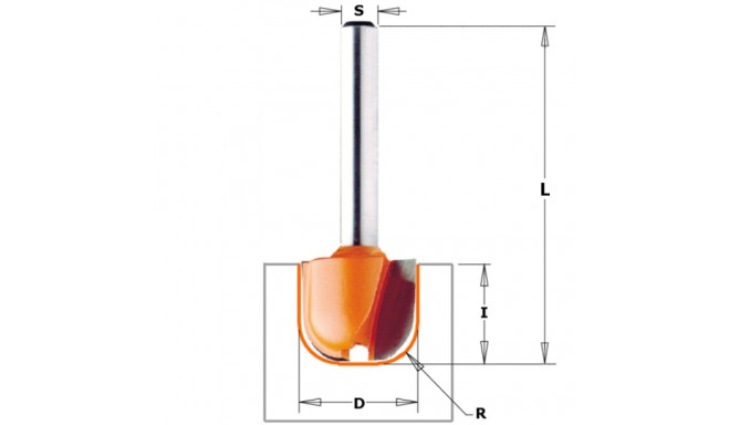 BOWL AND TRAY BIT HW S=8 D=19 X16