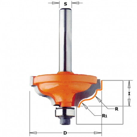 Ogee profiil sõrmfrees HM S=12 D=34.2x13
