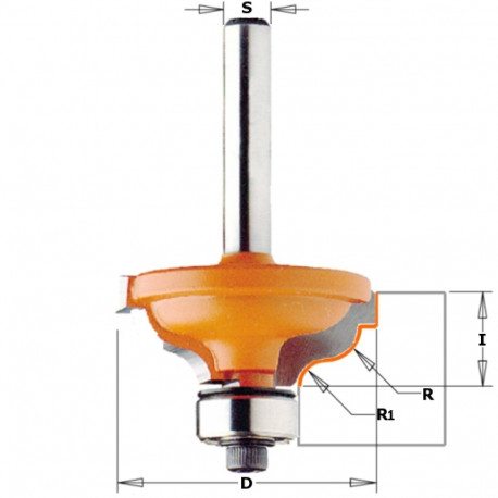 OGEE W/FILLET BIT HW S=12 D=34,2X13