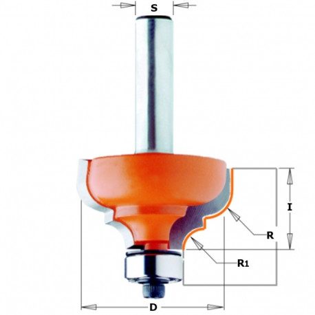 Ogee profiil sõrmfrees HM S=8 D=35x18.5