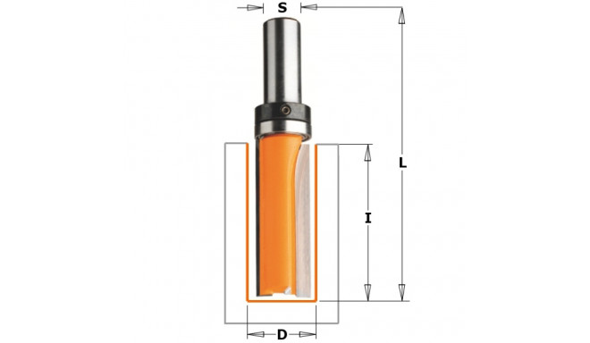 Otsfrees HM S=8 D=16X31,7 W/BRNG