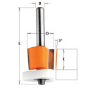 HW FLUSH TRIM BIT W/ TRIANGULAR BEARING S=8 D=19X15,87