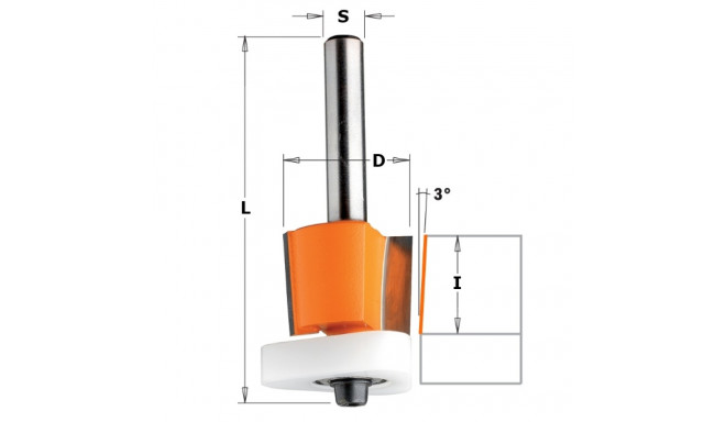 Otsfrees WITH TRIANGULAR Laager S=8 D=12,7X12,7