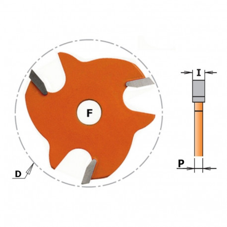 Külgserva soonefrees Z3 HM D=47.6x4 F=8
